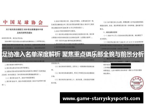 足协准入名单深度解析 聚焦重点俱乐部全貌与前景分析